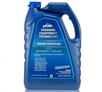 PEAK OET Extended Life Blue Concentrate Antifreeze/Coolant for Asian Vehicles Gallon Jug